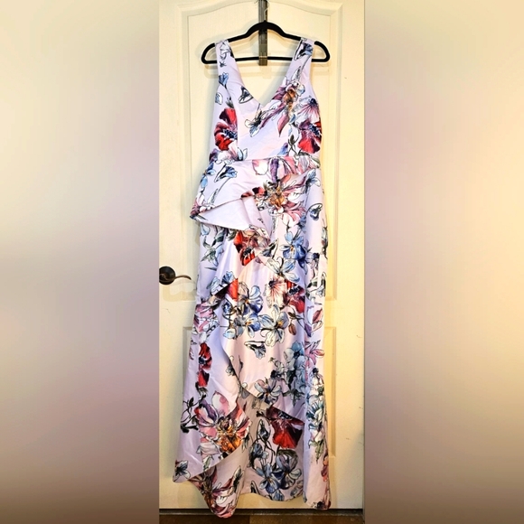 Parker Black Floral Dress, size 14, NWT - Picture 2 of 6
